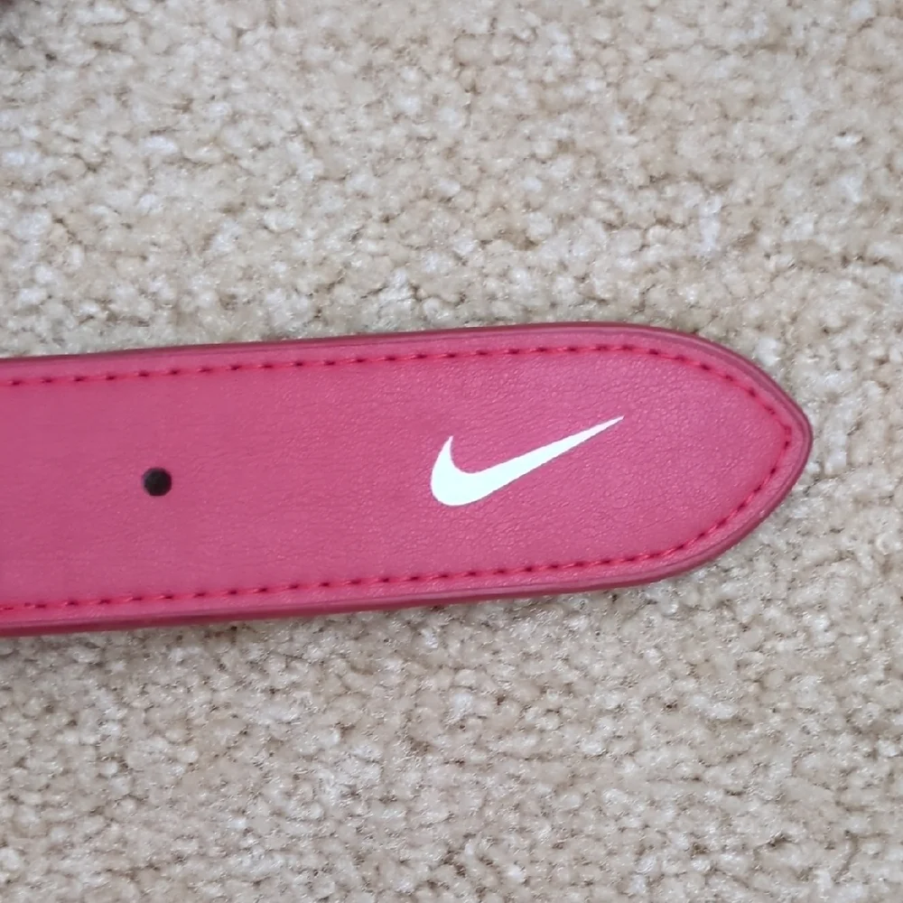Nike Red Belt with Silver Accents